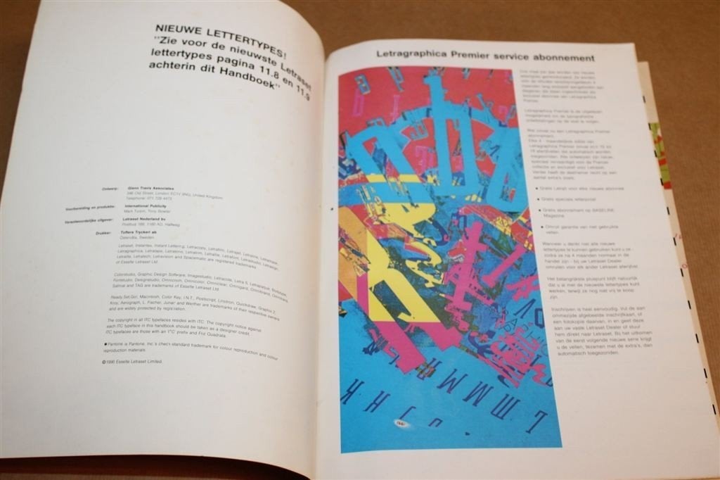 Letraset — Compleet Grafisch Ontwerpcatalogus, ca. 500 pag., Verzenden, Gelezen, Fotografen