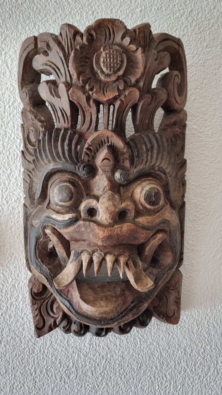 Masker Indonesië, Hout, 40 cm, Masker, Ophalen of Verzenden