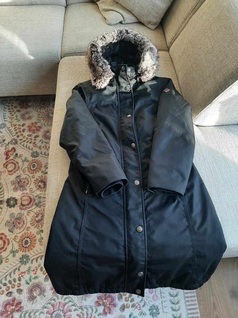 Lemieux waterdichtje winterrijjas maat 38 zwart, Dieren en Toebehoren, Paardrijkleding, Ophalen, Dressuur, Bovenkleding