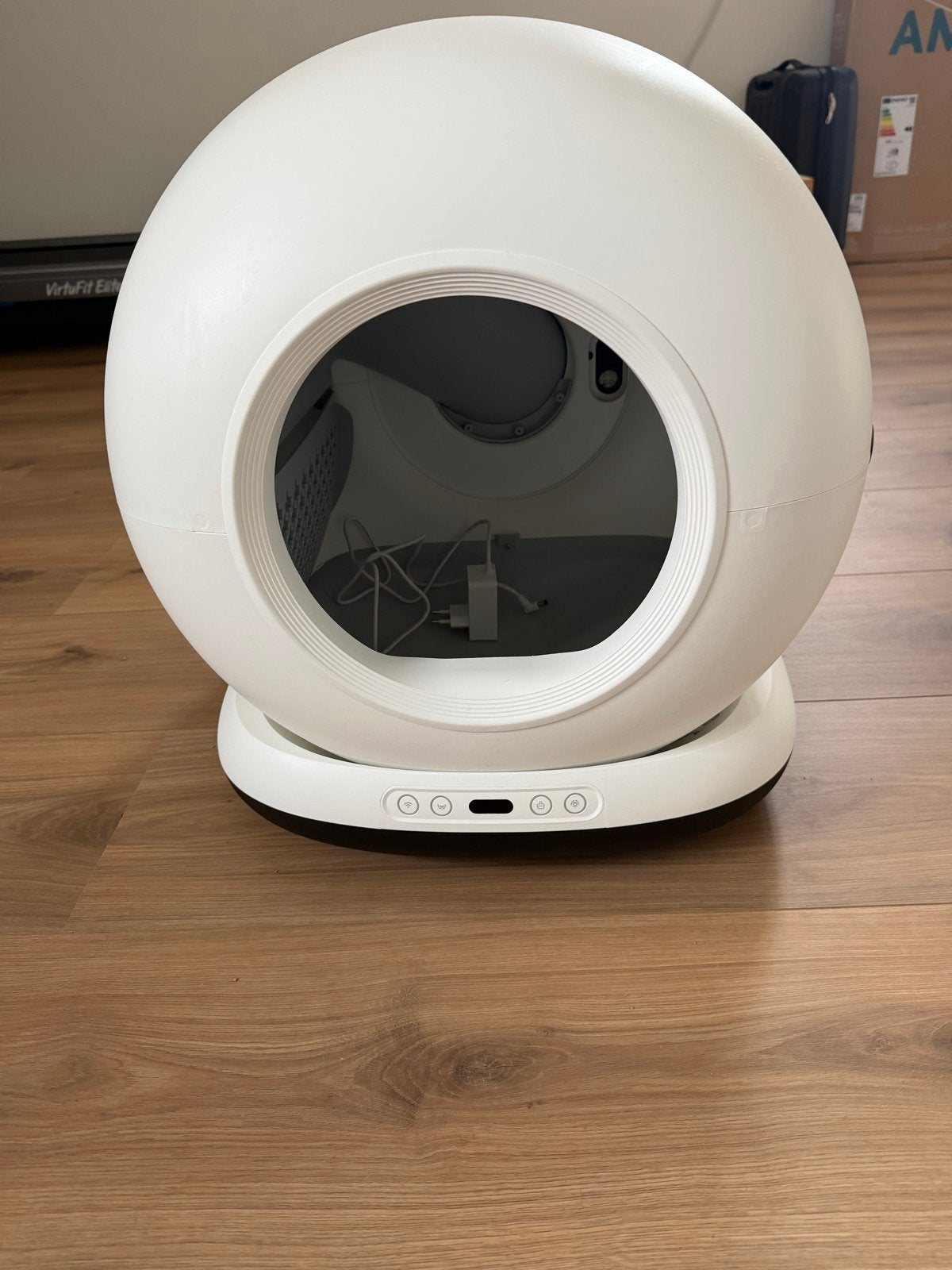 K1200 Automatische en zelfreinigende kattenbak, Ophalen of Verzenden, Zelfreinigend, Zo goed als nieuw, Open