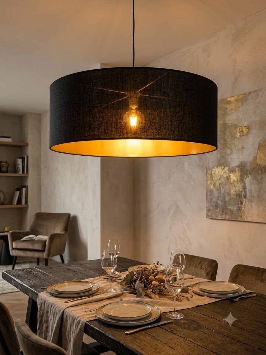 NIEUWE Prachtige XL Design Lampenkap Linnen (100 cm), Huis en Inrichting, Lampen | Lampenkappen, Arte~ X88, 100 cm, Natuurlijk materiaal