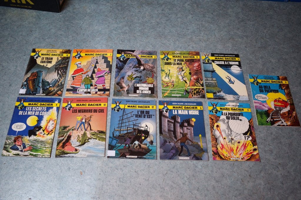 Collectie 11 Stripboeken marc d'acier Comics, Meerdere stripboeken, Ophalen of Verzenden, Zo goed als nieuw