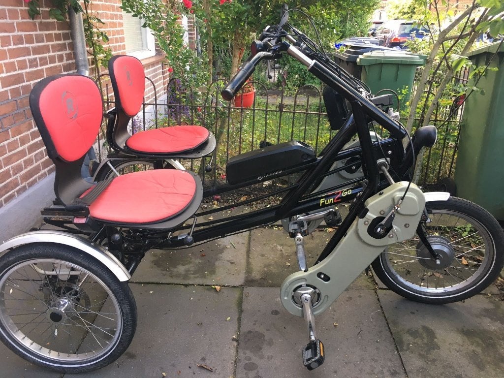 Duofiets van raam Fun2 go met electrische ondersteuning., Ophalen, Gebruikt