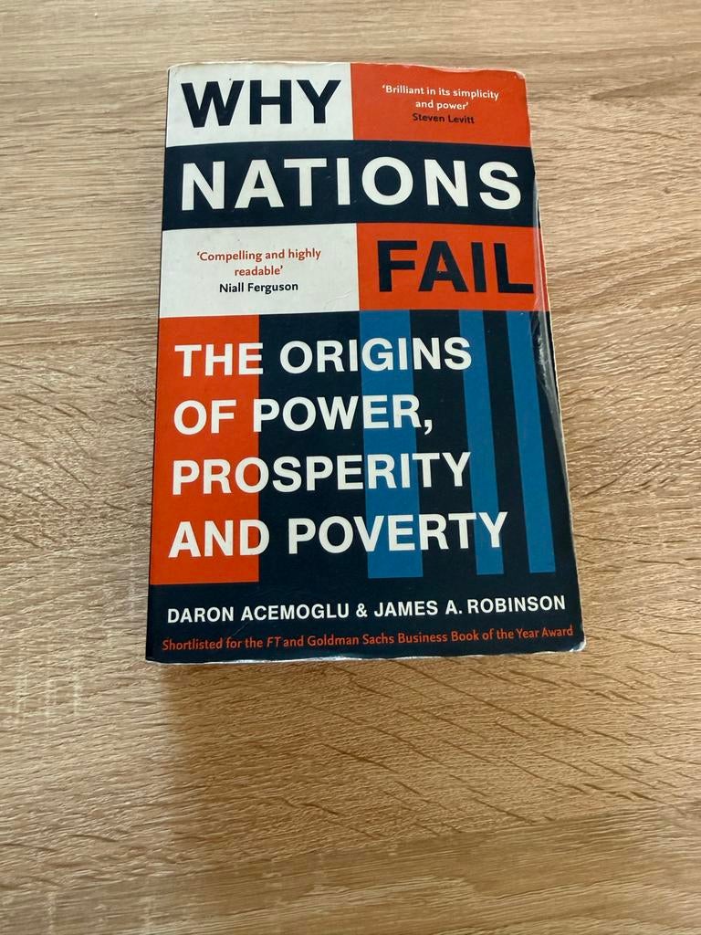 Why Nations Fail: De oorsprong van macht, welvaart en armoed, Ophalen of Verzenden, Zo goed als nieuw, Maatschappij en Samenleving
