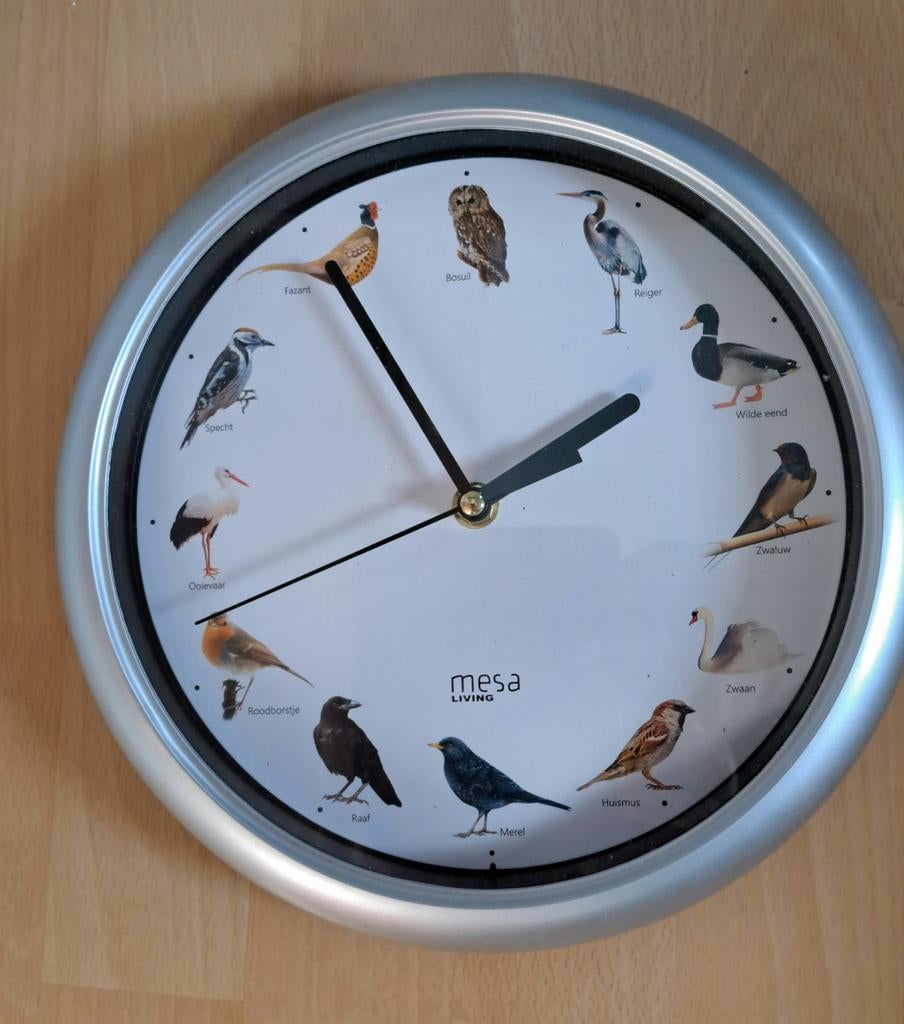 Dierenklok, Ophalen of Verzenden, Zo goed als nieuw, Wandklok
