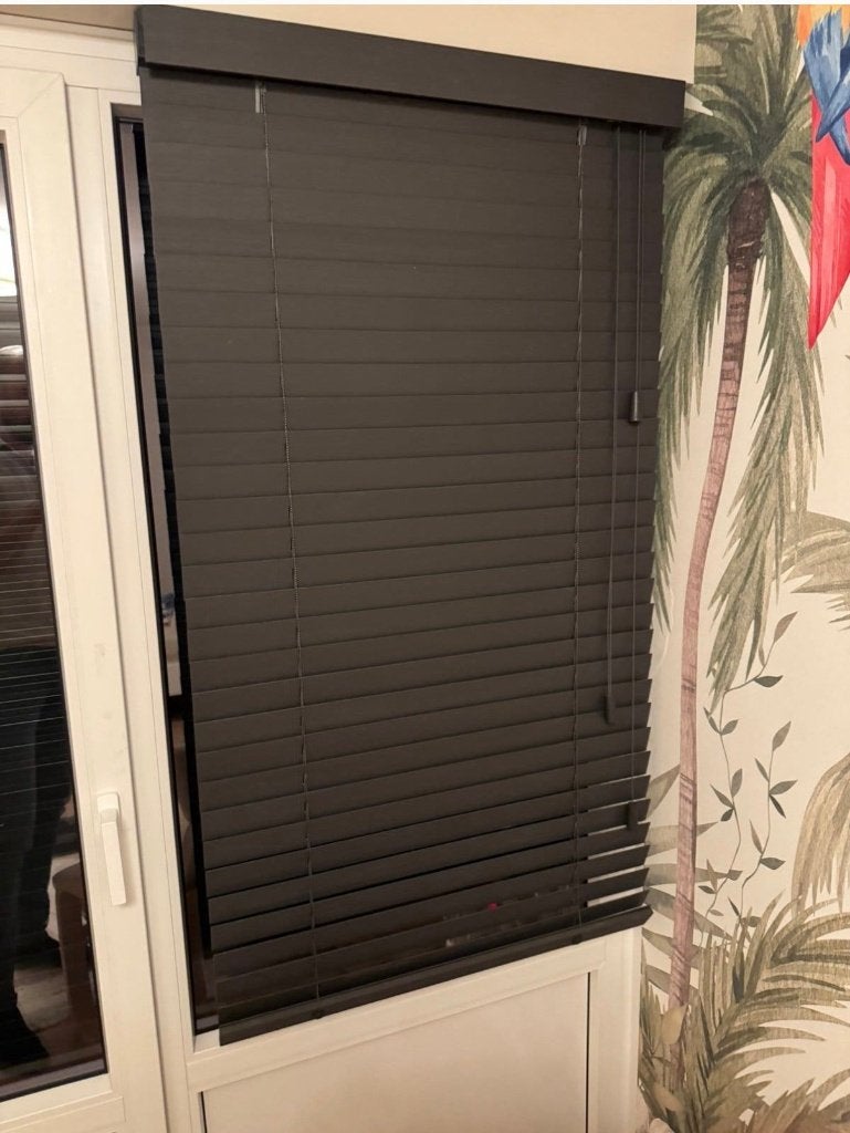 Bamboe Jaloezien Zwart (95cm x 140 cm), Jaloezie, Zwart, Ophalen of Verzenden, 140 cm