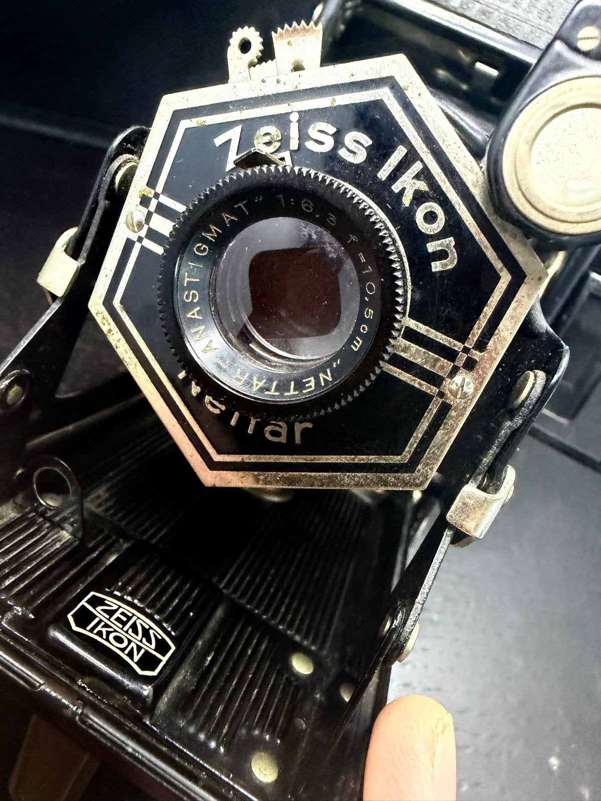 Zeiss Ikon Nettar vintage klapcamera 6x9cm rolfilm, Audio, Tv en Foto, Compact, Ophalen of Verzenden, D, S