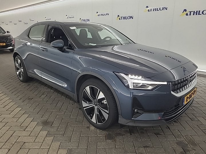 Polestar 2 Long Range Dual Motor 300kW 408pk 78kWh [PANO+PIL, Auto's, Stof, Gebruikt, Zwart, Blauw