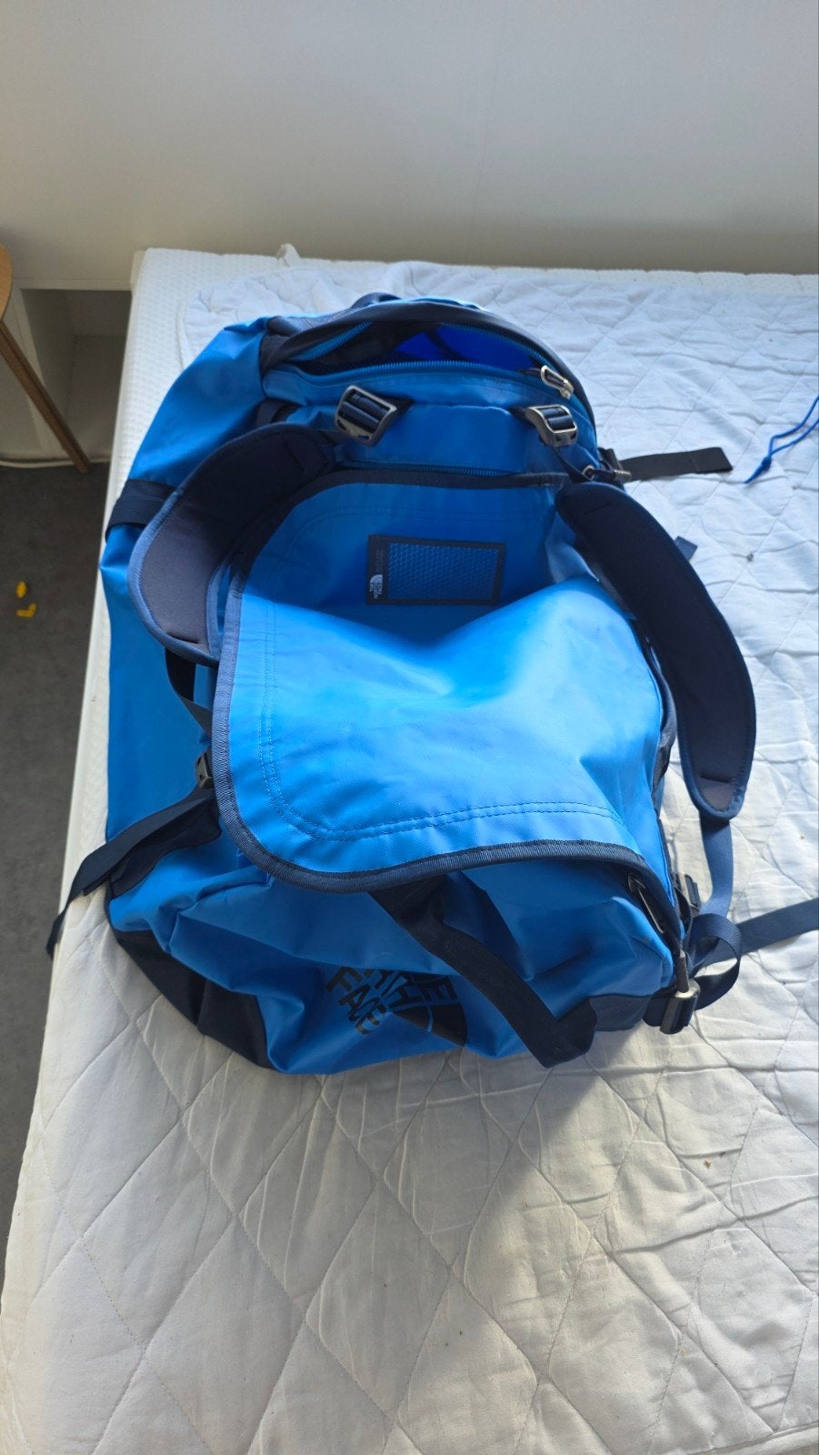 The North Face Duffelbag L/G (95L) met safety cover, 40 cm of meer, Zo goed als nieuw, Waterdicht, 60 cm of meer