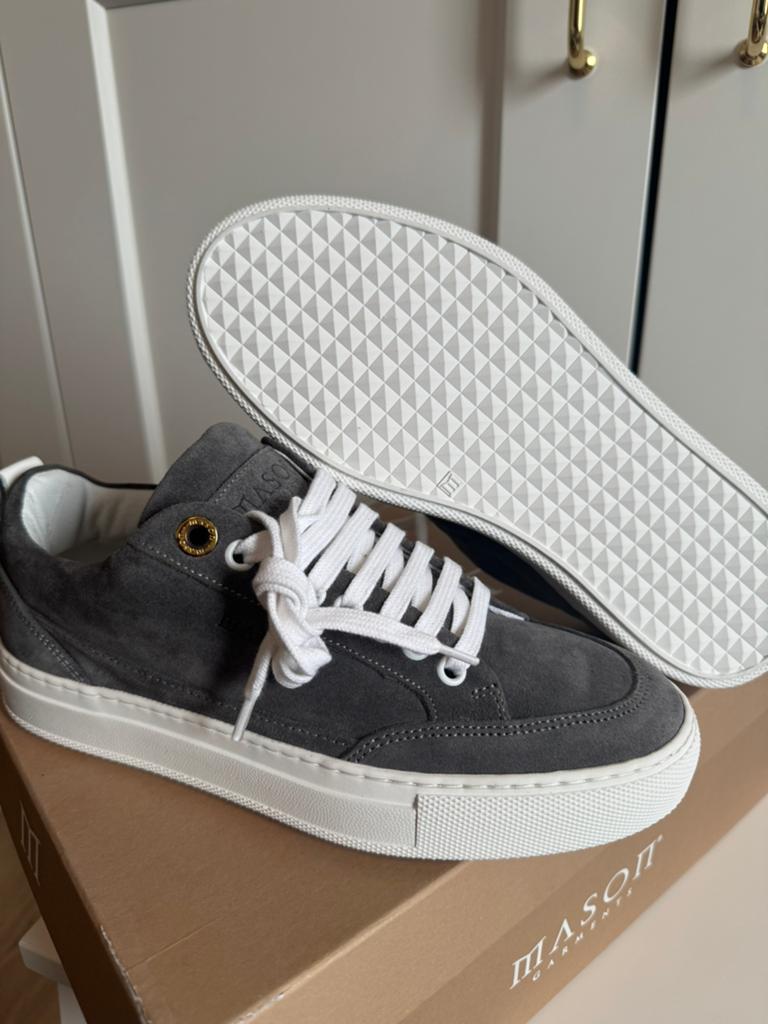 Mason Garments Tia Low Sneakers – Suède Grijs – Maat 38, Nieuw, Ophalen of Verzenden, Sneakers of Gympen, Grijs