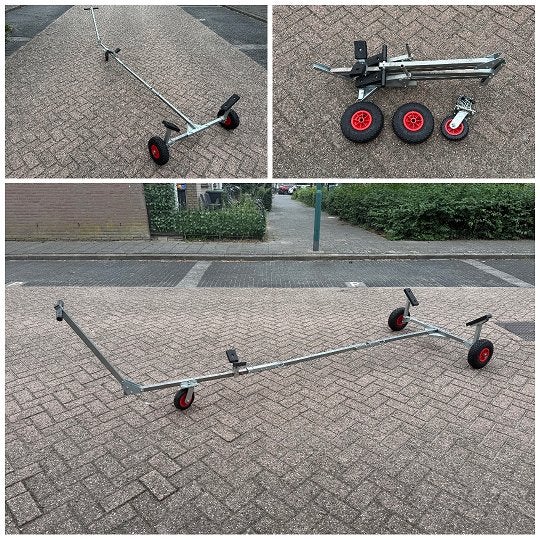 Inklapbare Strandtrailer Handtrailer gebruikt maar netjes !, Watersport en Boten, Ophalen, Gebruikt, Overige typen