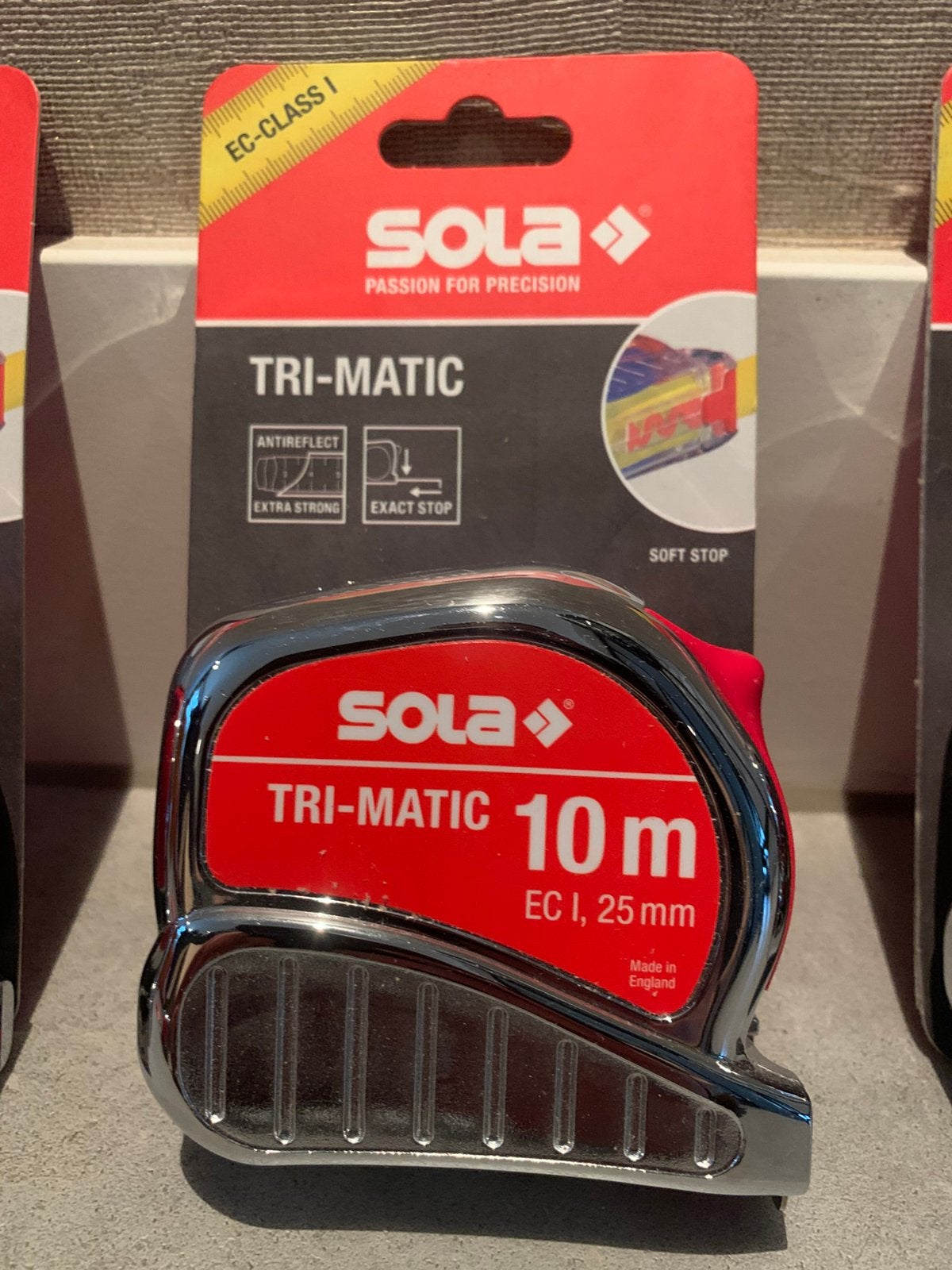 4x SOLA TRI-MATIC Rolmaat 10 Meter | Nieuw |, Sola, Overige merken, Nieuw, Ophalen of Verzenden