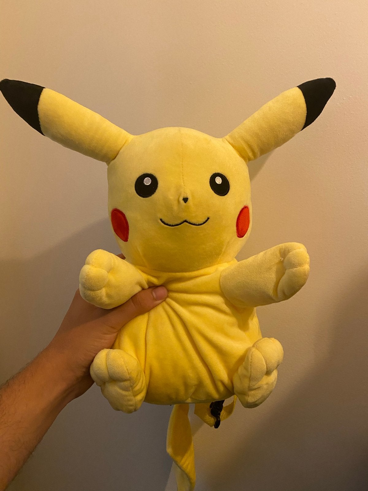Grote Pikachu Knuffel Rugzak - Pokémon, Geel, Overige typen, Ophalen of Verzenden, Zo goed als nieuw