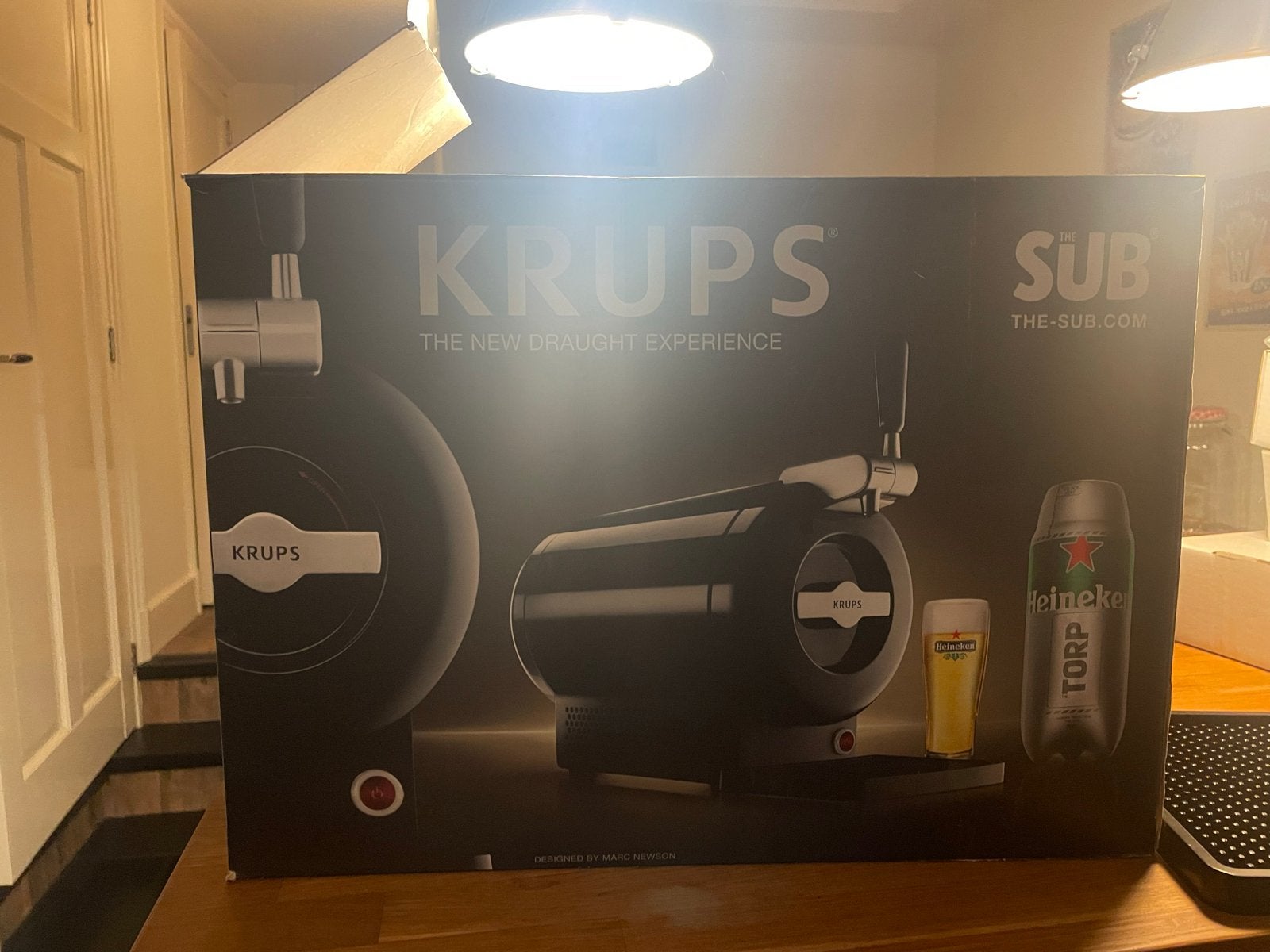 Krups The Sub Heineken thuistap, Ophalen, Zo goed als nieuw, Krups