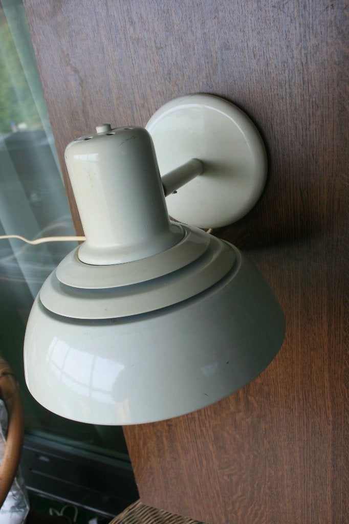 Vintage lamp jaren 80, Gebruikt, Vintage, 27 cm, Wit
