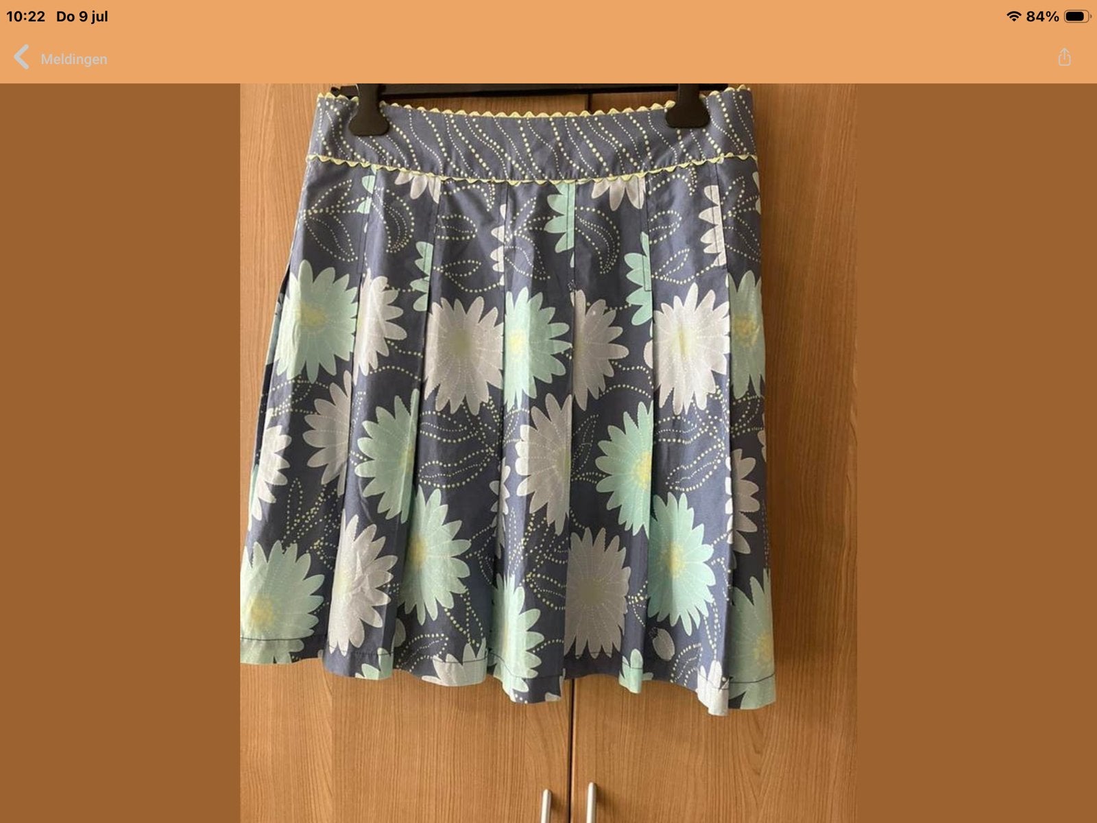 Liz Claiborne rok met bloemenprint - Maat 40, Verzenden, Zo goed als nieuw, Maat 38/40 (M), Blauw