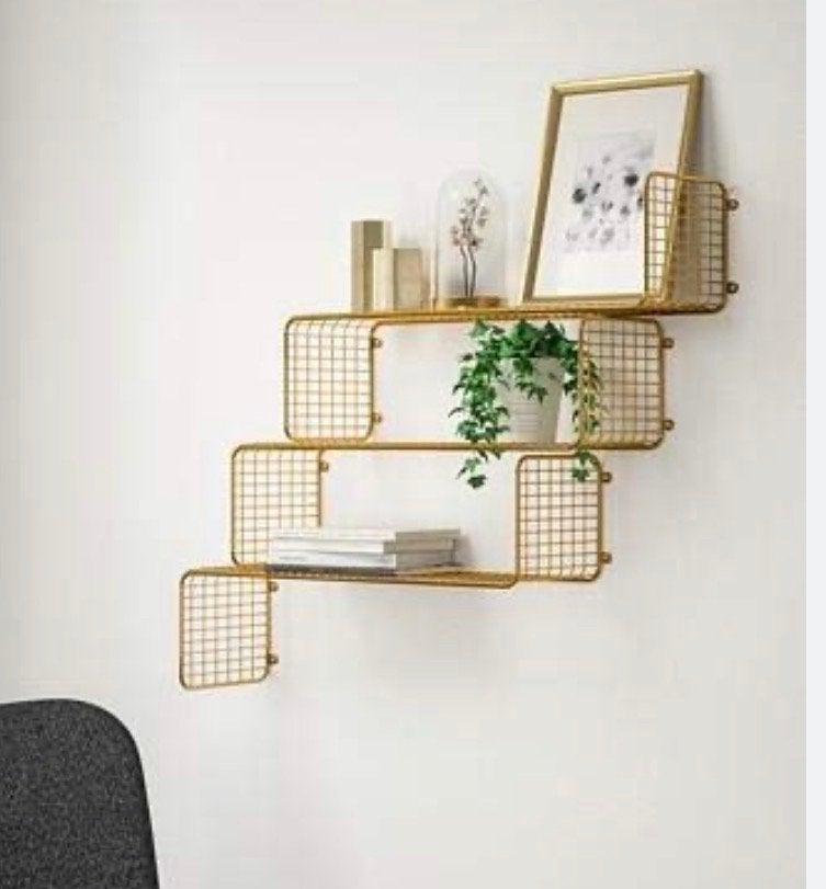 3x IKEA SVENSHULT wandplank goudkleurig, Huis en Inrichting, Woonaccessoires | Wandplanken en Boekenplanken, Nieuw, Ophalen