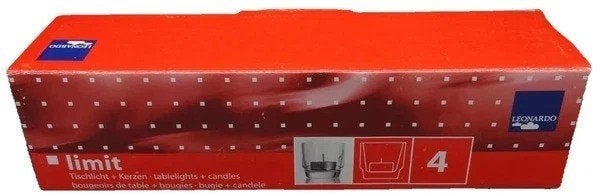 Leonardo 4x glazen theelichthouder set windlicht, Windlicht, Verzenden, Noidea@gmail.com, Kend Used Items EZ