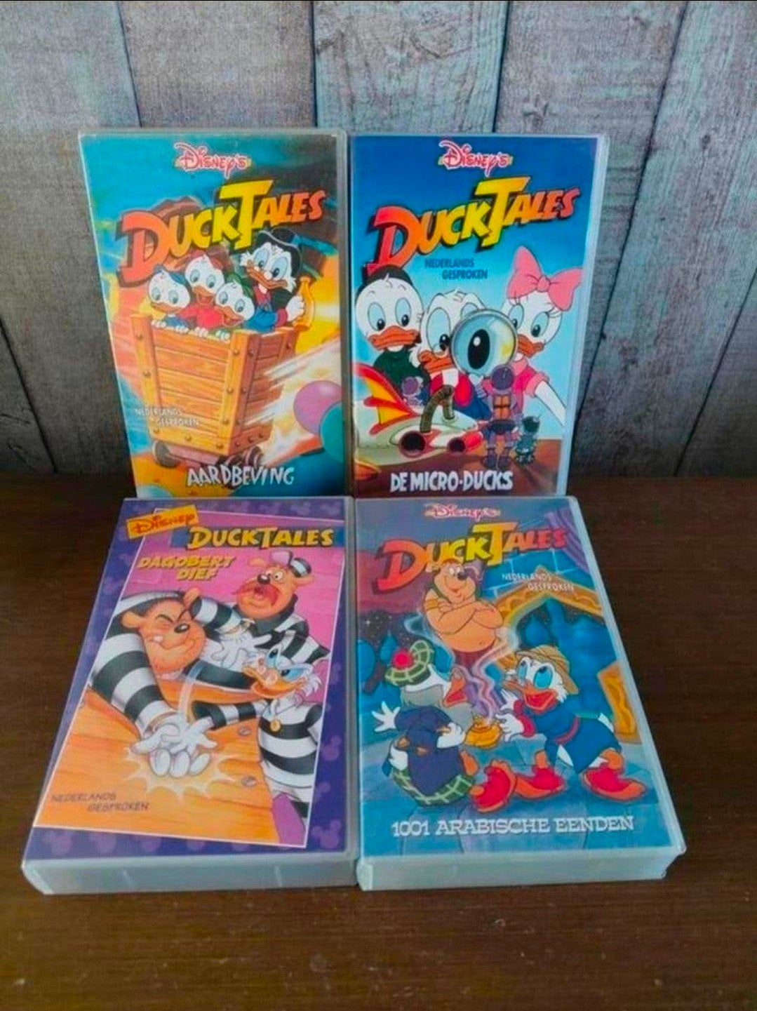 4 Disney Ducktales videobanden., Alle leeftijden, Ophalen of Verzenden, Tekenfilm, VHS