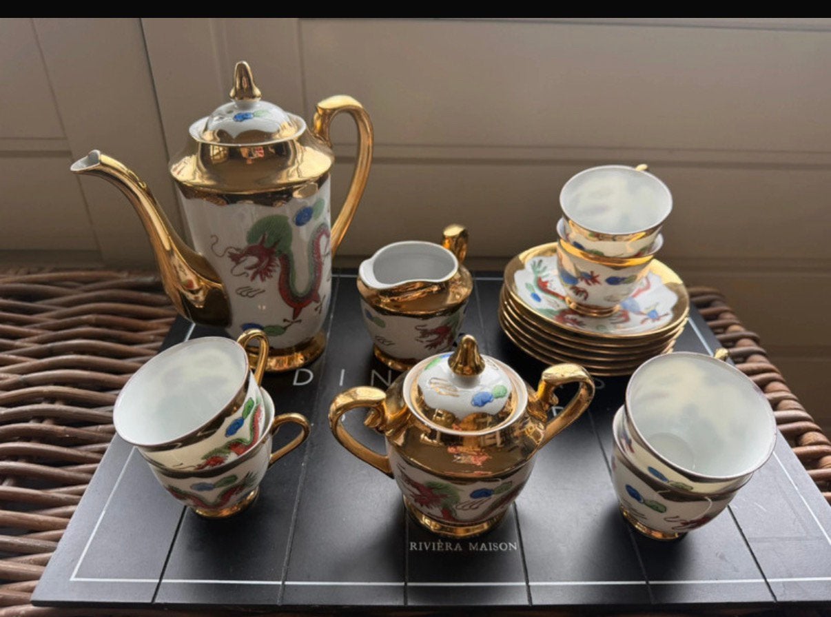 Chinees antiek thee servies 15 delig, Antiek en Kunst, Ophalen