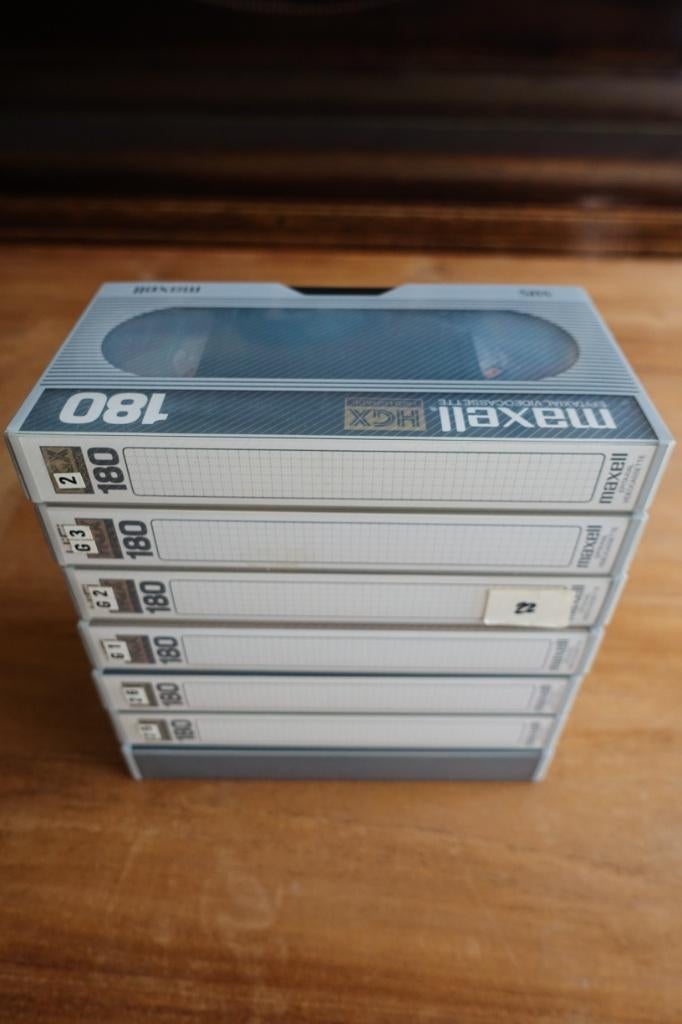 herschrijfbare Maxell HGX en FUJI SHG video banden, Ophalen of Verzenden, Zo goed als nieuw