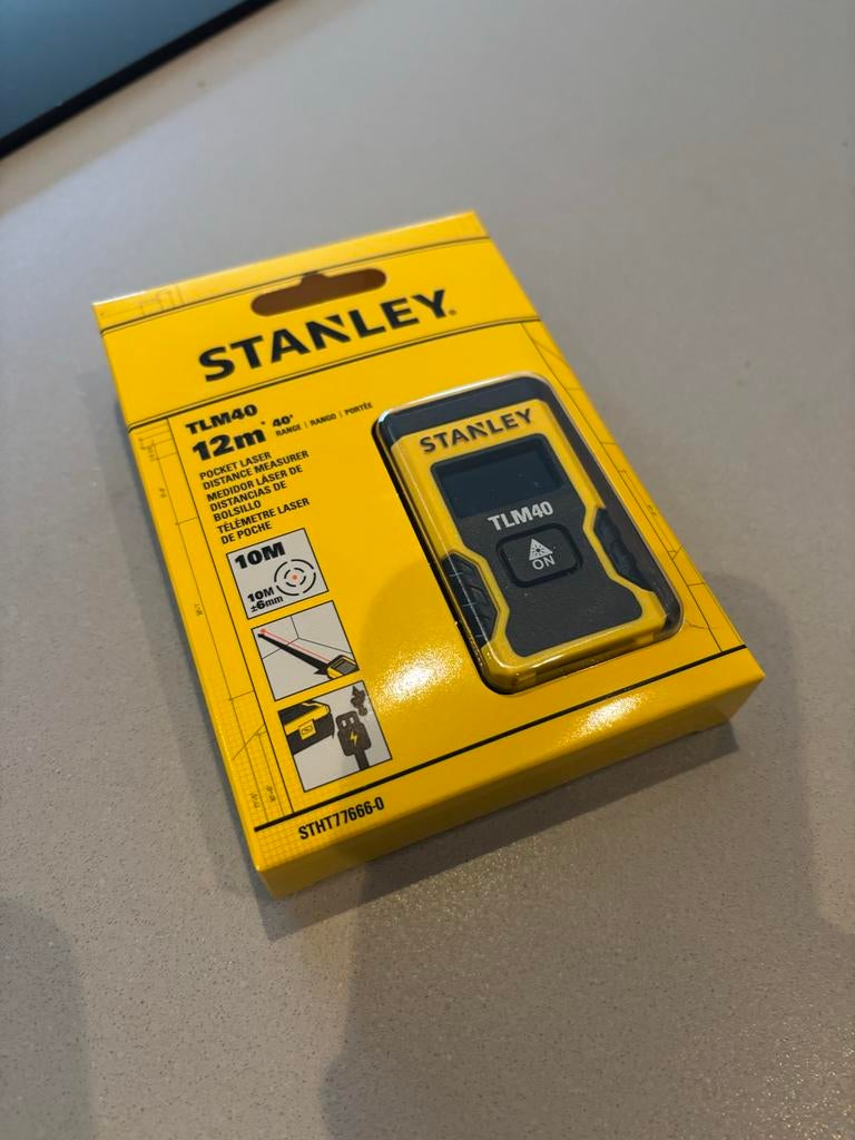 Stanley TLM40 laser/afstandsmeter, Ophalen of Verzenden, Nieuw