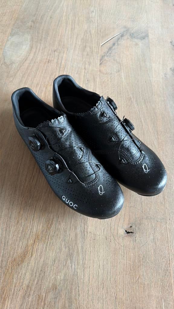 Wielerschoen Quoc maat 44 Carbon schoen, Fietsen en Brommers, Fietsaccessoires | Fietskleding, Gebruikt, Heren, Schoenen, Overige maten