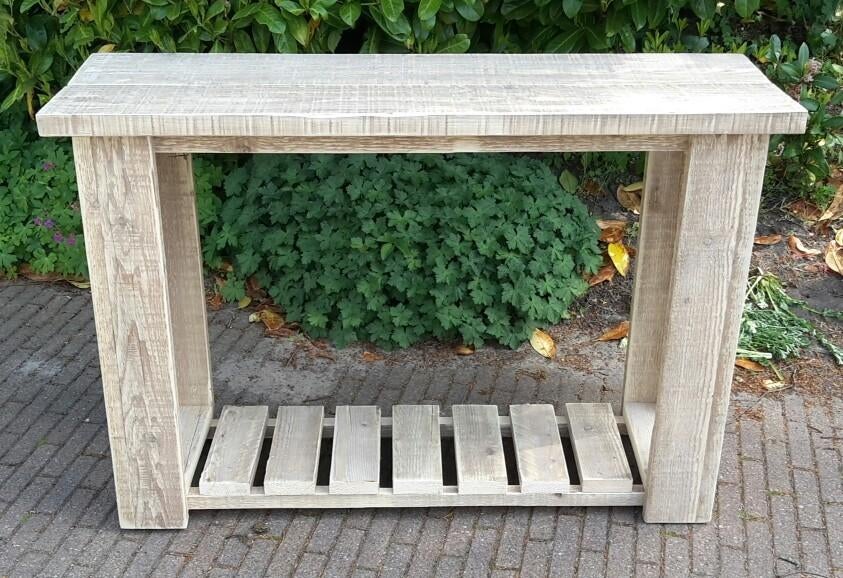 Sidetable haltafel oppottafel kaptafel legplank 120cm, Ophalen, 100 tot 150 cm, Nieuw, Overige houtsoorten