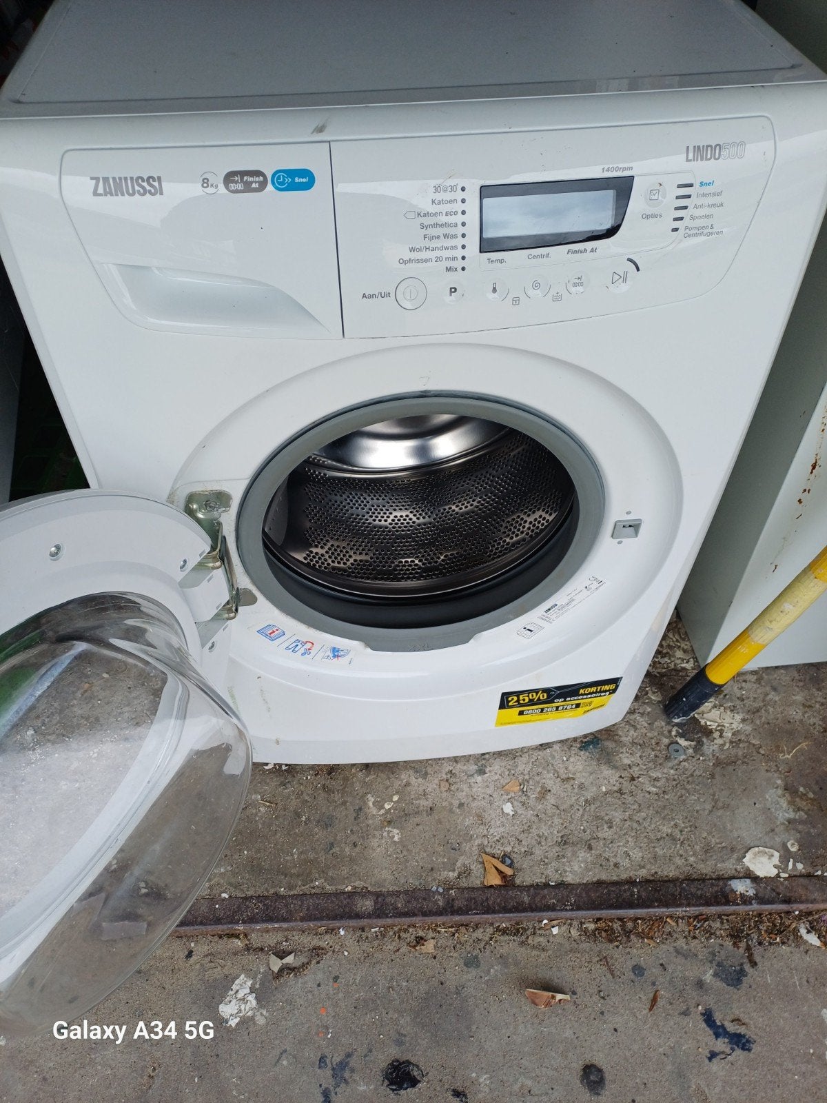 Zanussi wasmachine, Ophalen, 1200 tot 1600 toeren, Minder dan 85 cm