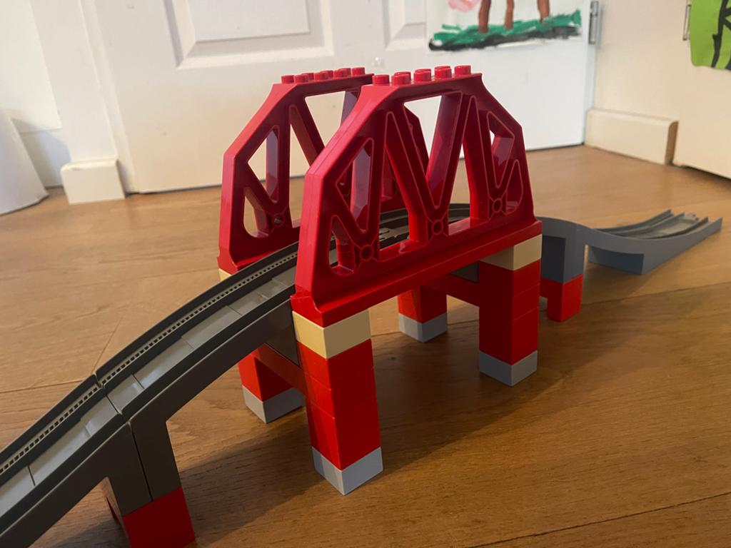 LEGO Duplo Trein brug - Set 3774, Ophalen, Gebruikt, Overige thema's, Compleet