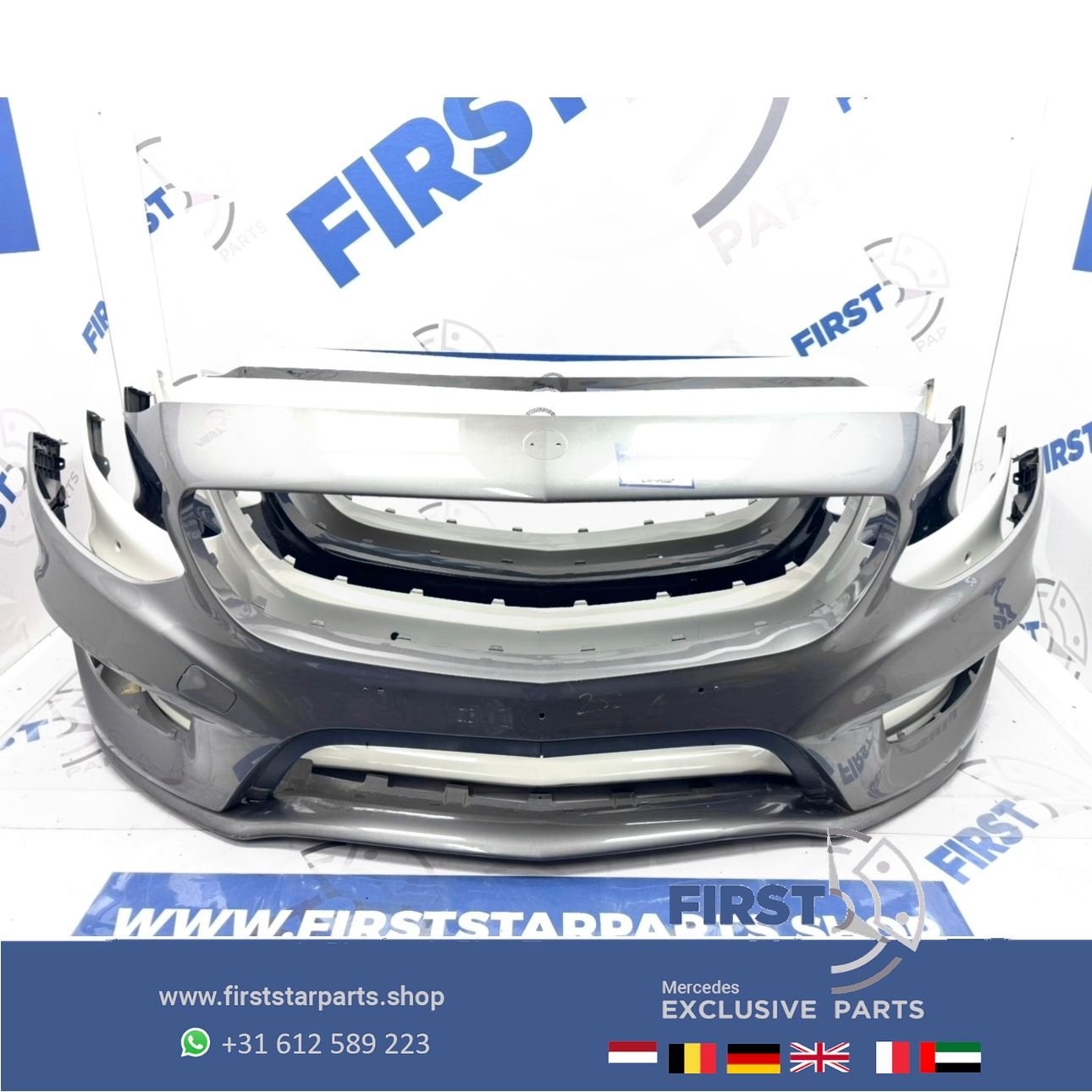 W246 AMG BUMPER B Klasse Voorbumper PDC ZWART WIT GRIJS ROOD, Gebruikt, -, Voor, Ophalen of Verzenden