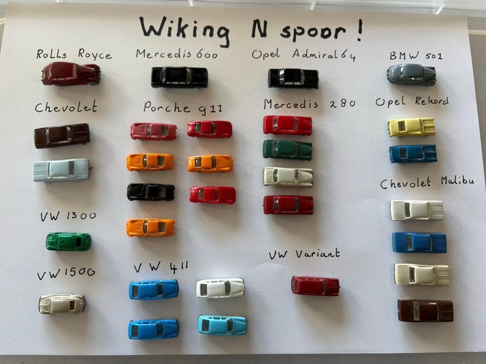 N spoor Wiking  auto’s/ modellen losse verkoop mogelijk, Overige merken, Gelijkstroom of Wisselstroom, Overige typen, Ophalen of Verzenden