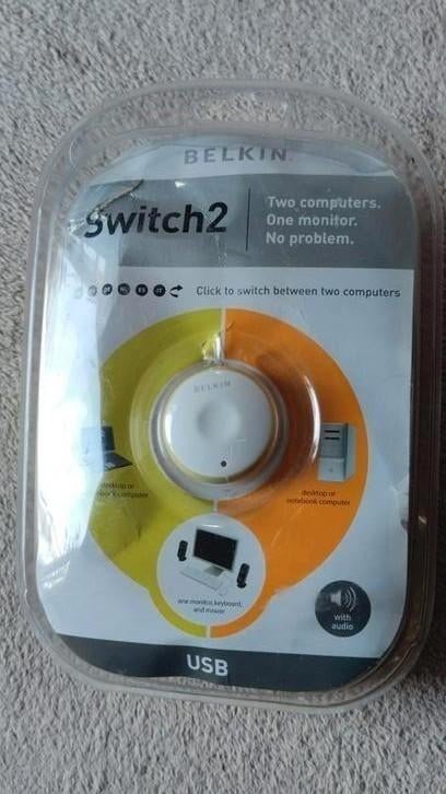 Belkin Switch2 USB KVM Switch - Nieuw in verpakking, Ophalen of Verzenden, Nieuw