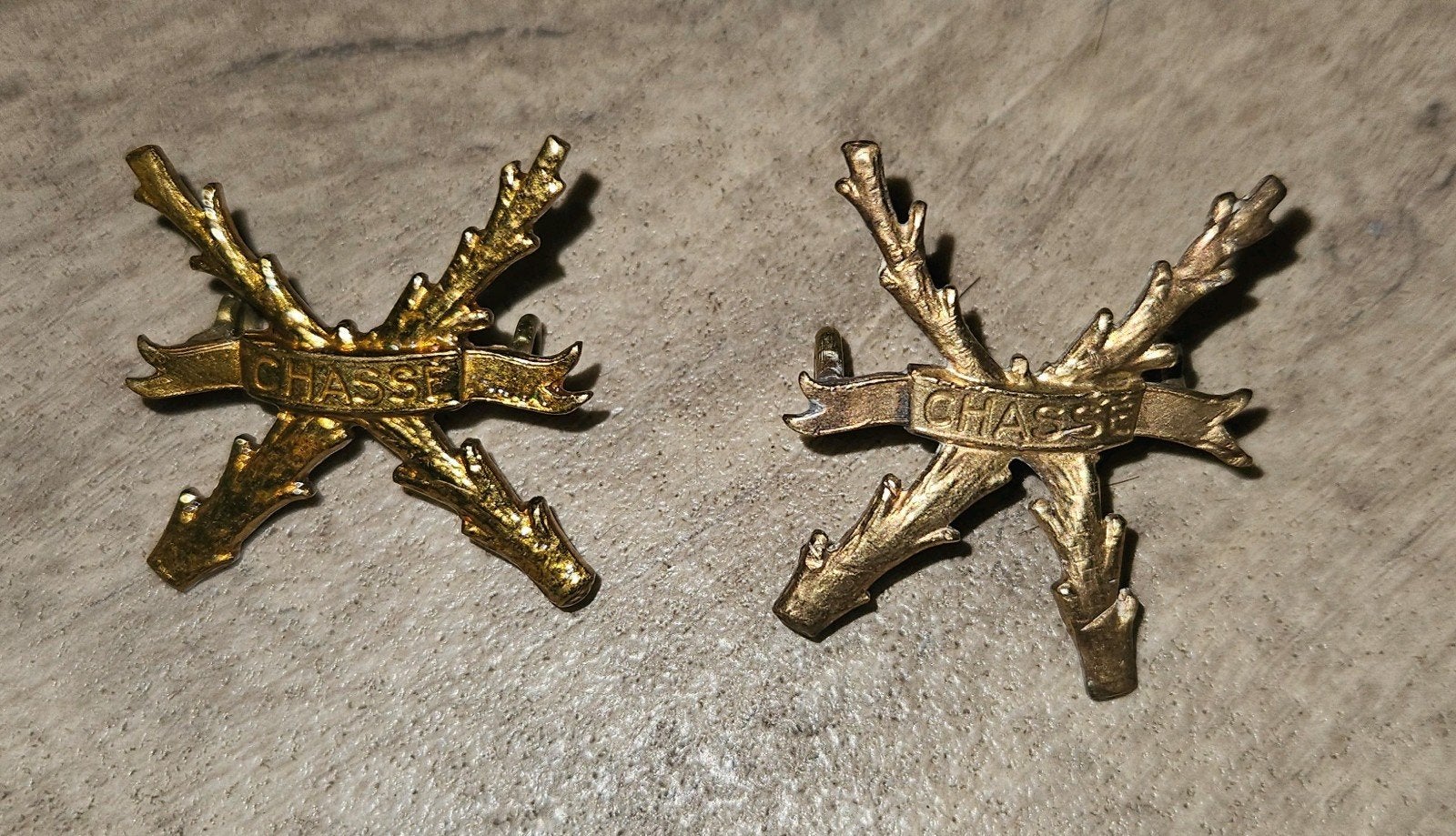 Set schouderemblemen Chassé, Ophalen of Verzenden, Landmacht, Nederland, Embleem of Badge