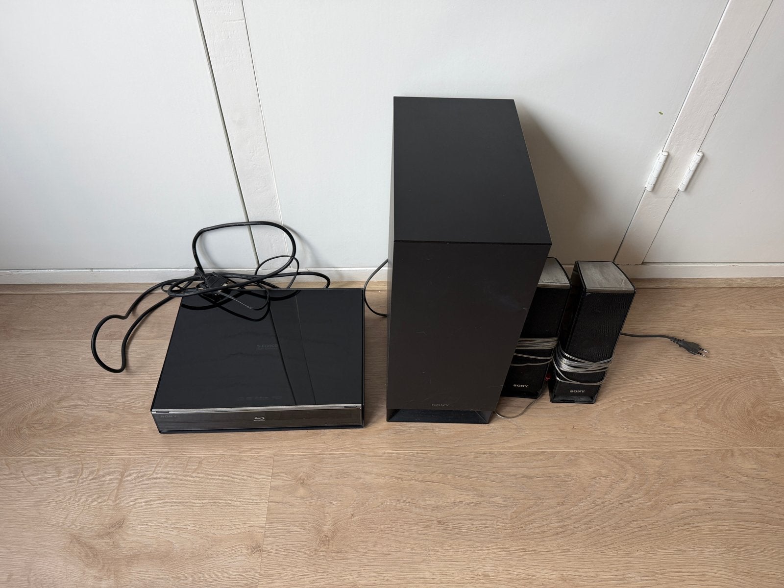 Sony Blu-ray speler met subwoofer en 2 speakers, Ophalen, Gebruikt, 2.1-systeem, Blu-ray-speler