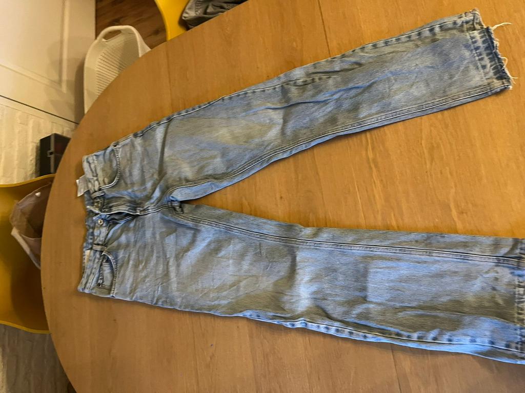 Zara flared broek m, Ophalen of Verzenden, Zo goed als nieuw, Grijs, W32 (confectie 46) of kleiner