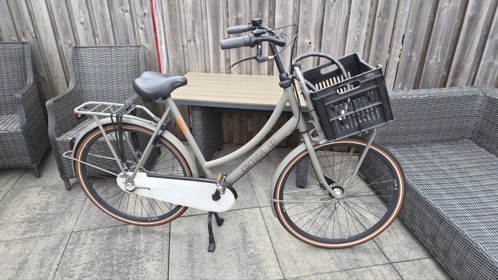 Cortina U4 transporter fiets frame maat 61, Versnellingen, 56 cm of meer, Zo goed als nieuw, Ophalen