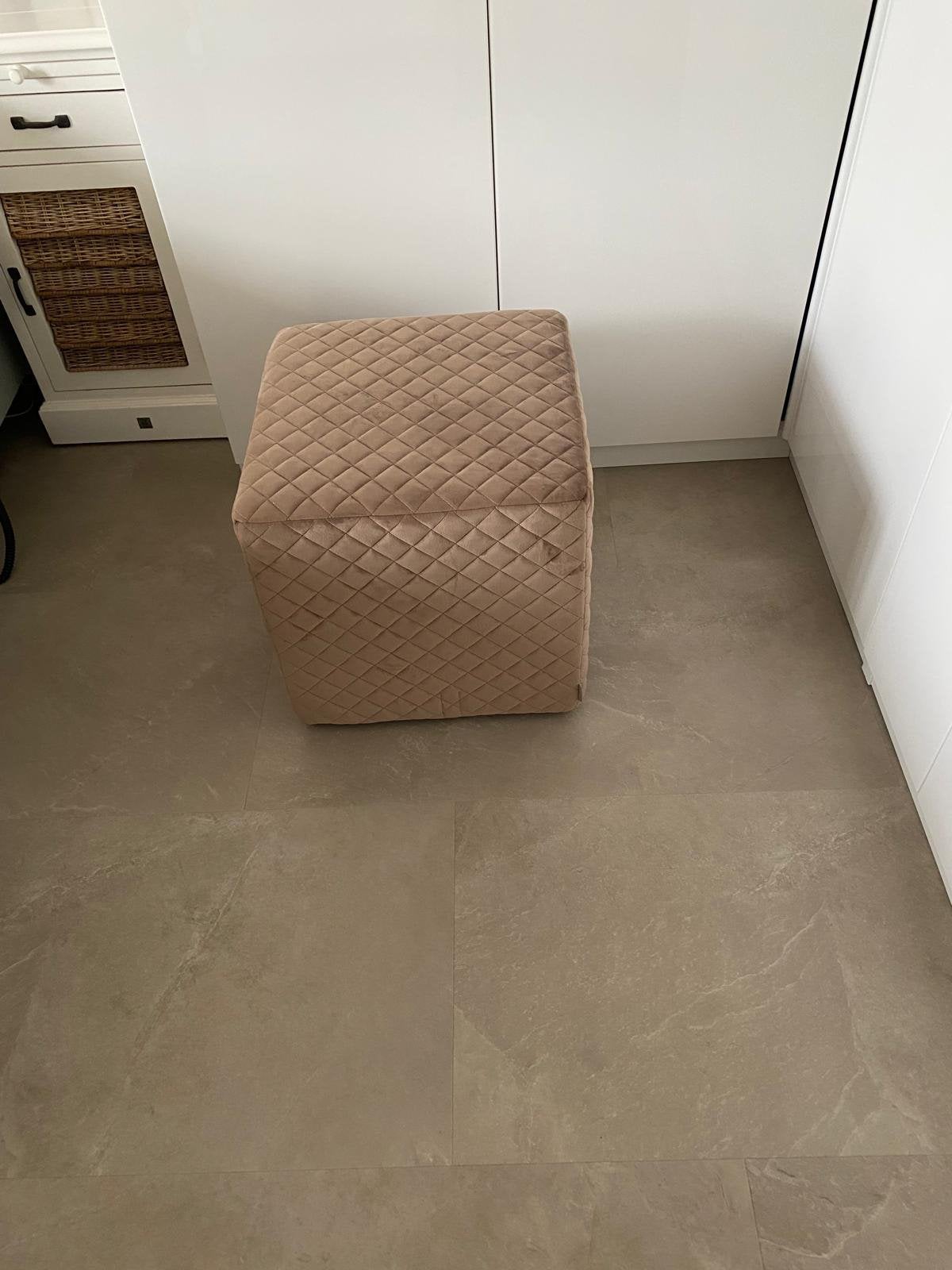 Te koop riviera mason poef, Ophalen, Zo goed als nieuw, Vierkant, Overige materialen