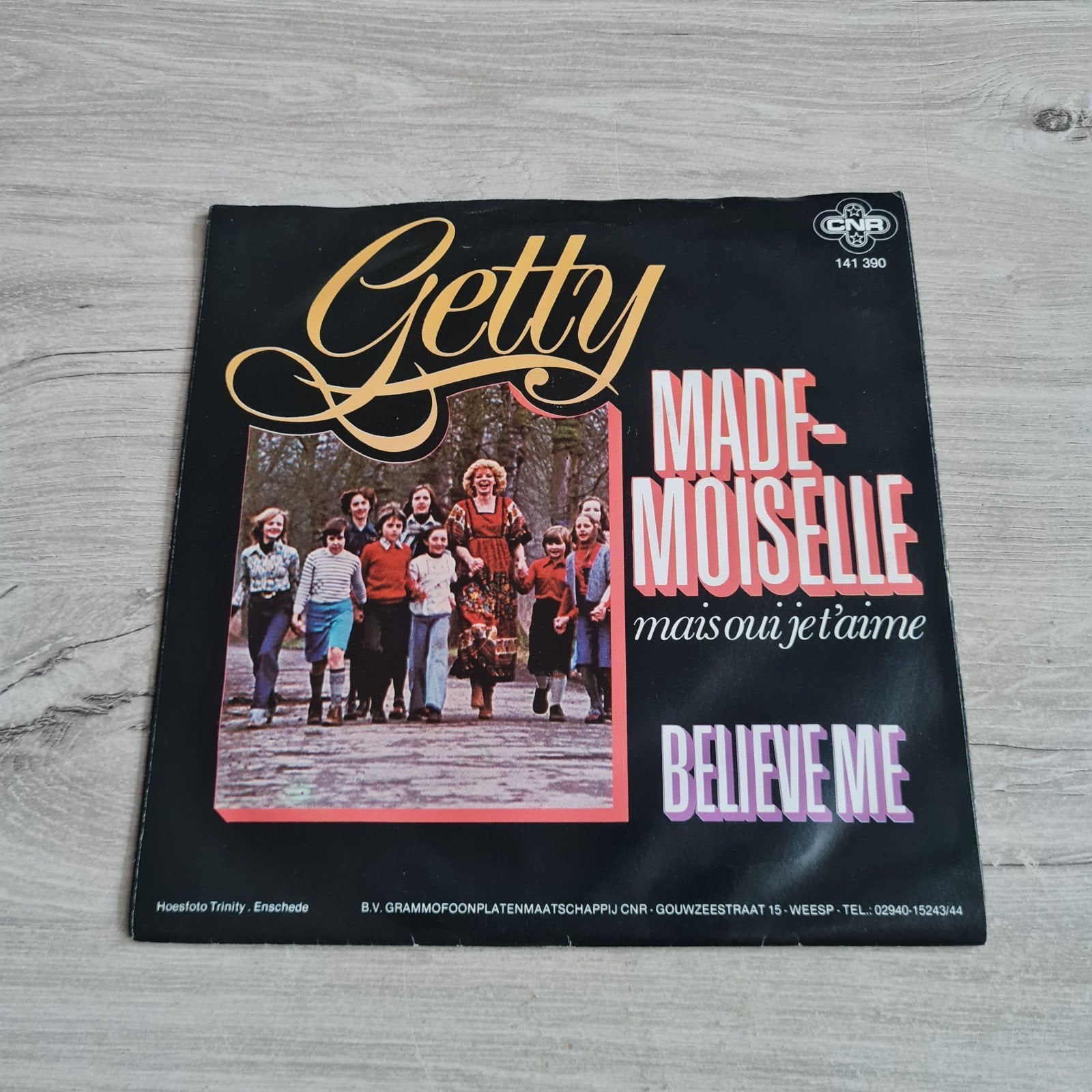 Getty - Mademoiselle / Believe Me (7 inch vinyl single), Gebruikt, 7 inch, Ophalen of Verzenden, EP
