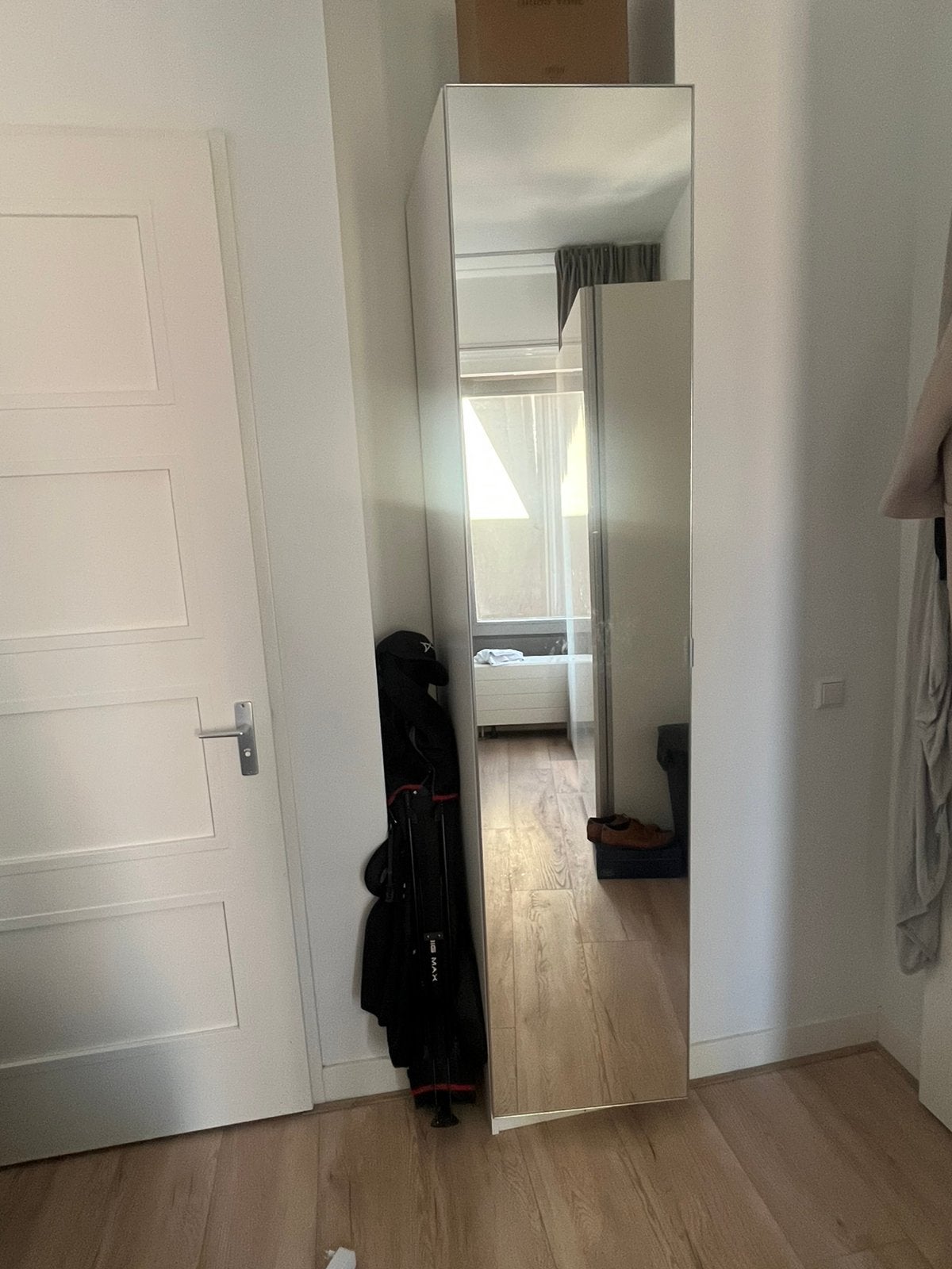 PAX kast met spiegel 50(B)x60(D)x236(H), Ophalen, 200 cm of meer, Zo goed als nieuw, Rechthoekig
