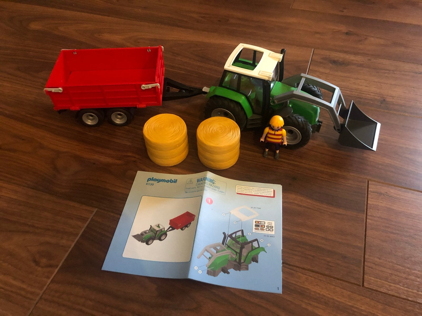 Playmobil Tractor met Balenwagen 6130, Complete set, Voertuig, Ophalen of Verzenden, Zo goed als nieuw