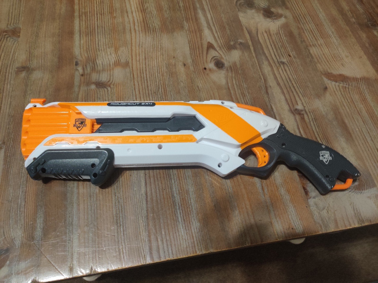 Nerf N-Strike Elite Roughcut 2x4 Blaster, Ophalen of Verzenden, Zo goed als nieuw, Jongen of Meisje