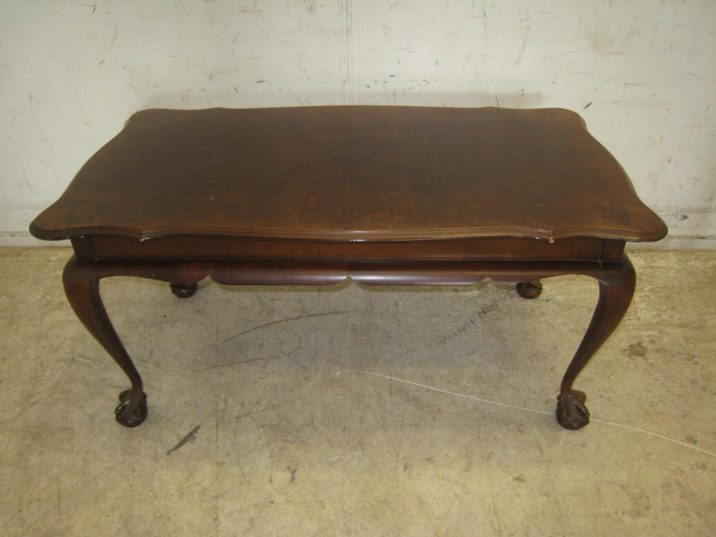 Klassieke Engelse wortelnoten salontafel, Niet ingevuld, Gebruikt, Niet ingevuld, Niet ingevuld
