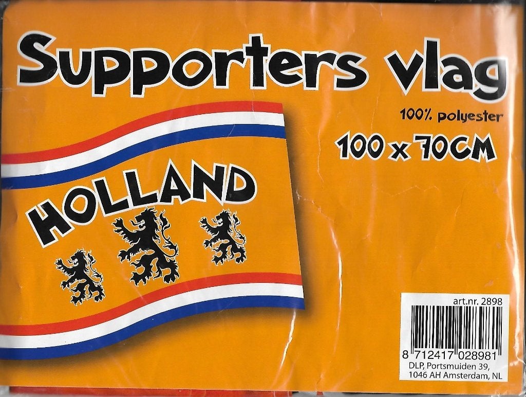 Supportersvlag Oranje, Ophalen of Verzenden, Nieuw, Feestartikel, Oranje of Koningsdag