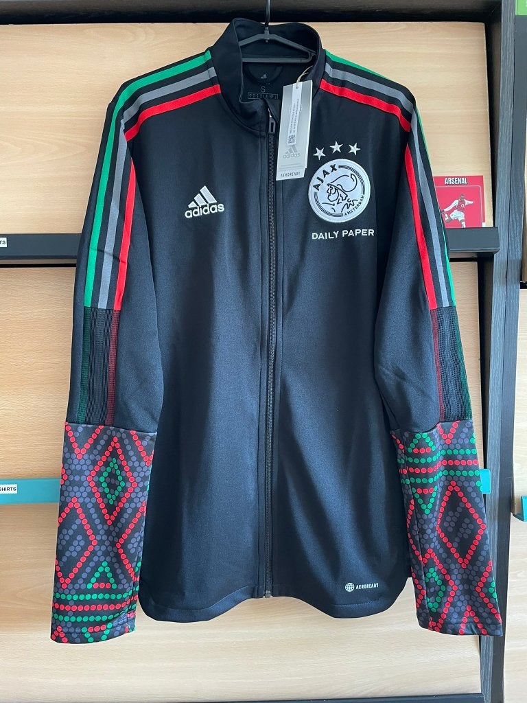 Ajax Adidas Trainingsjack Nieuw Maat S Daily Paper, Zwart, Nieuw, Ophalen of Verzenden, Adidas