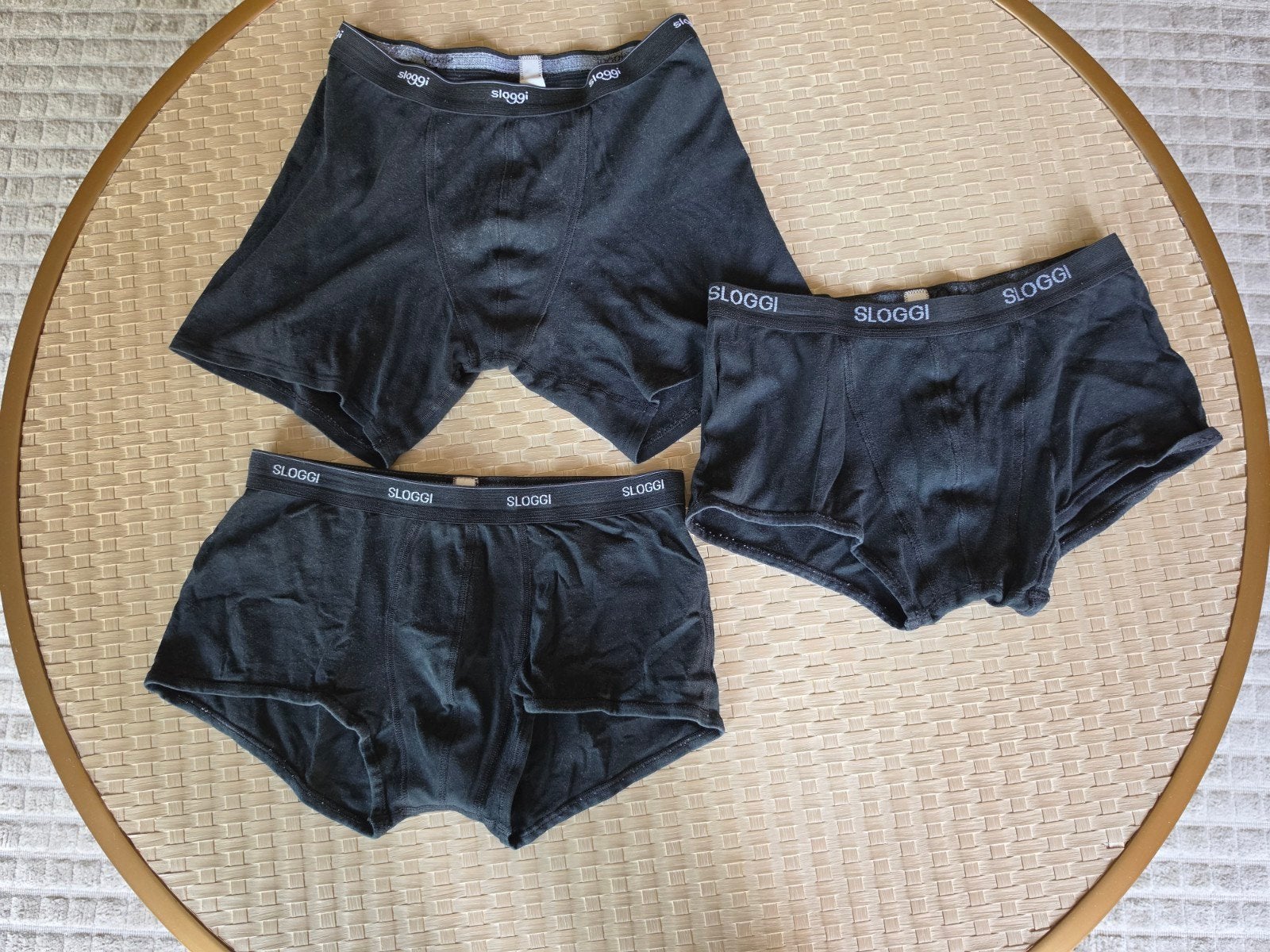 3x Sloggi boxershorts - Zwart - Maat M, Kleding | Heren, Ondergoed, Ophalen of Verzenden, Zwart, Sloggi, Boxer