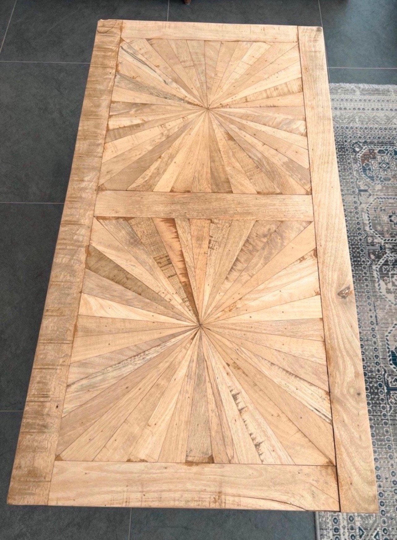 Salontafel hout, Ophalen, Gebruikt, 100 tot 150 cm, Teakhout