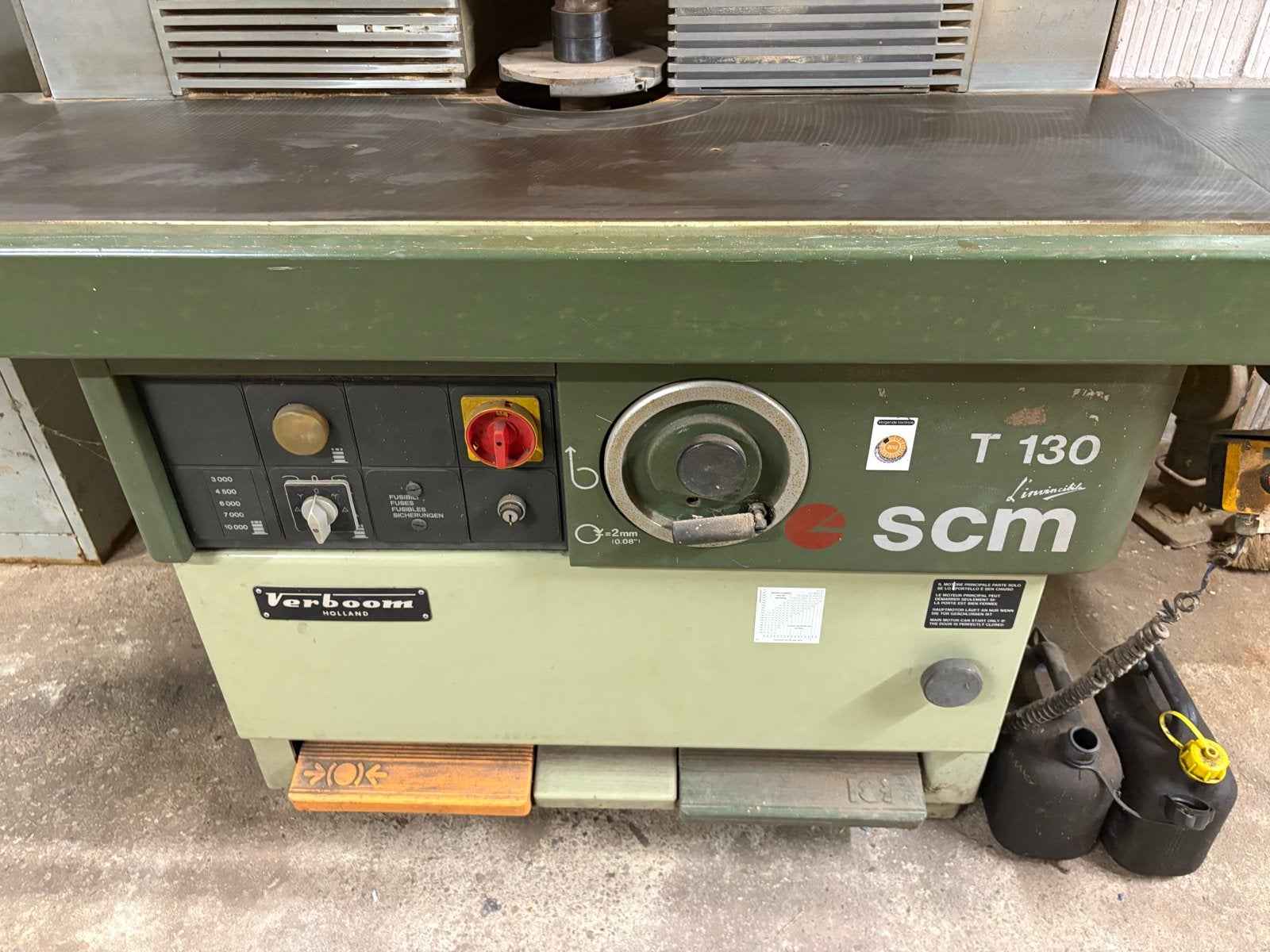 SCM T 130 Verboom Freesmachine, Ophalen