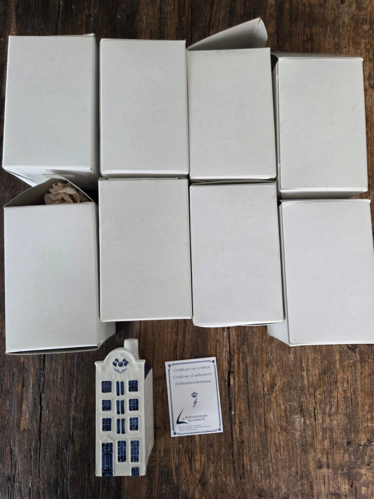 Delfts Blauw KLM huisje achtig nr. 4 Gist-brocades Schoonhov, Antiek en Kunst, Antiek | Keramiek en Aardewerk, Ophalen of Verzenden