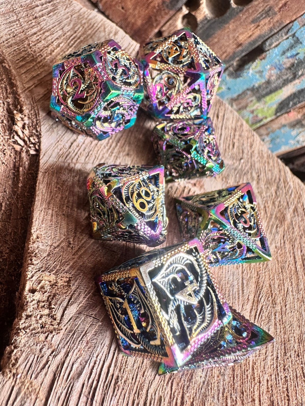 DND dice / Dragons / metal gear / Heavy duty / RPG / nieuw, Ophalen of Verzenden, Nieuw